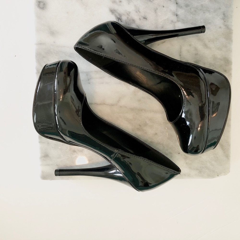 ❤️BLACK PLATFORM HIGH HEELS